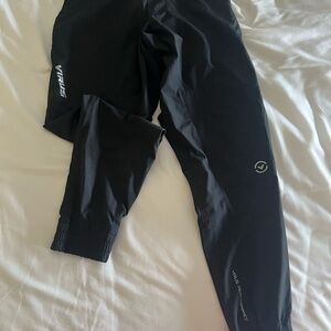 Virus Black Athletic Track Pants with Subtle Logo
